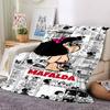 1Pc Floral Mafalda Adventure Blanket For Couch Bed Plush Cozy Fuzzy Blanket Super Soft Warm Blankets For Fall And Winter 091827
