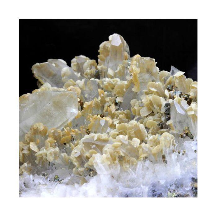 Quartz + Sidérite + Chalcopyrite 1985.0 carats