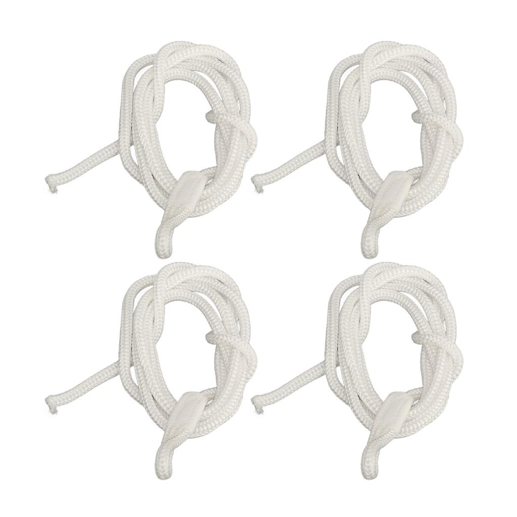 4 шт. Швартовы 1,5 м длиной Высокопрочный полиэстер Износостойкость Швартовы для лодки Морские Черные