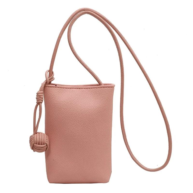 Горячая Распродажа Однотонные ПУ Мини Женские Сумки Через Плечо Новые Универсальные Сумки Для Мобильных Телефонов Кошельки Женские Сумки Через Плечо