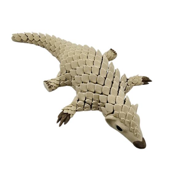 Орнамент в виде панголинов, напечатанный на 3D-принтере, изысканный дизайн, материал PLA, сложная скульптура панголина, игрушка для снятия стресса, шарнирная