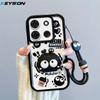 KEYSION Shockproof Case for TECNO Spark Go 2023 with Lanyard Silicone Cute 3D Cartoon Doll Phone Cover for TECNO Pop 7 Pro