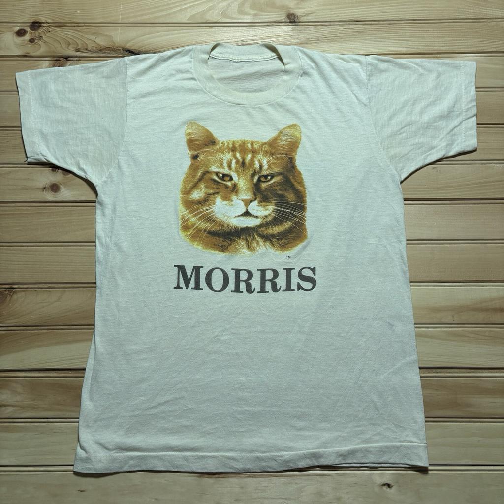 Vintage 80’s Morris The Cat 9 Lives Promo Single Stitch Shirt Size M/L