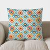 Colorful Geometric Patchwork Pattern Doublesided Printed pillow cover Short plush Suitable living room sofa throw cushion cover