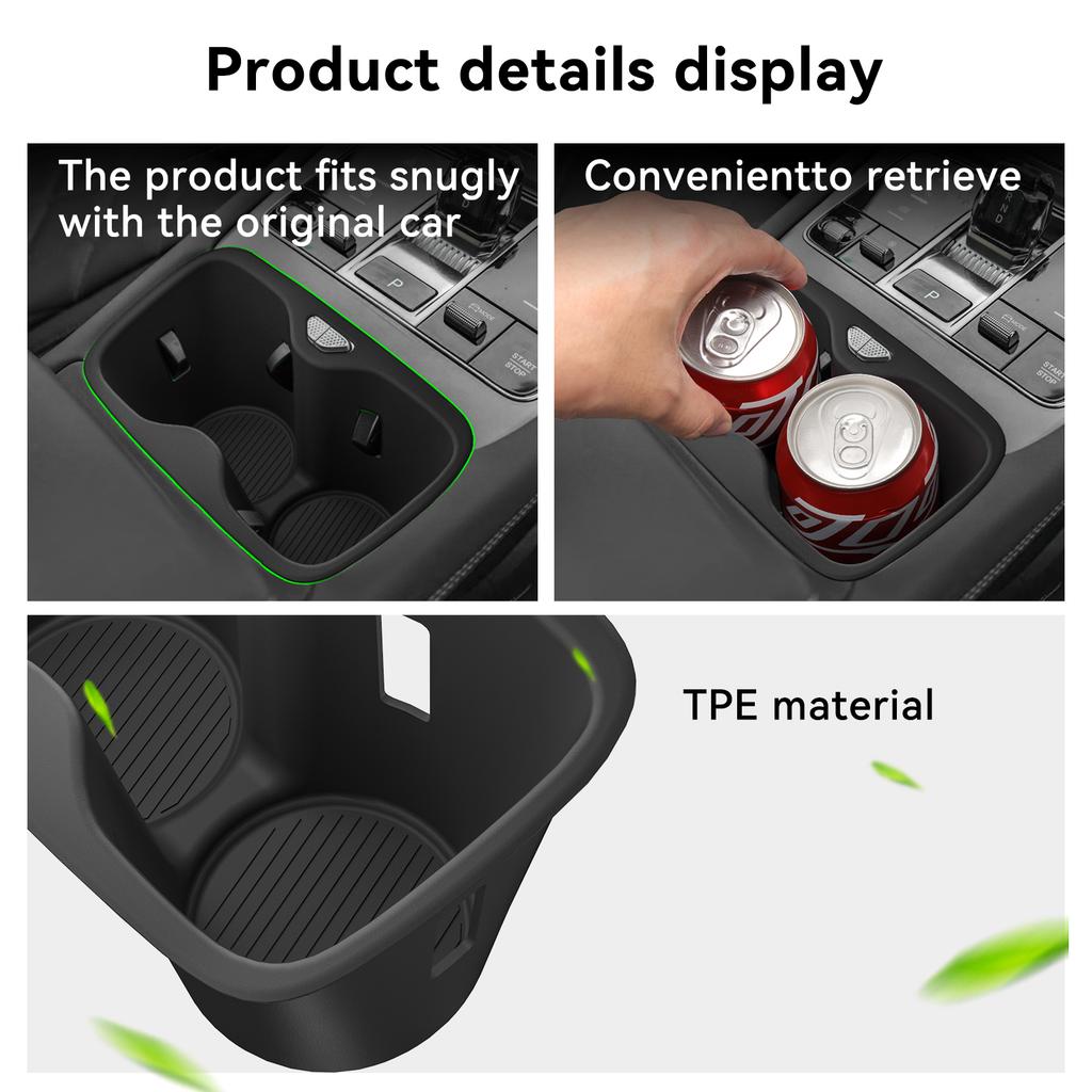 Правый руль для BYD Sealion 7 2025 2025+ TPE Вставка подстаканника Коробка для стаканов Амортизирующая подставка Аксессуары для интерьера автомобиля