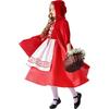 New Children's Halloween Fairy Tale Little Red Riding Hood Dress Retro Court Cosplay Costume Parent-child Costume
