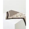 Dcsc3e824iv [daks Gift] [silk 100 ] Ivory Check Chain Petite Triangle Scarf   Ring Set