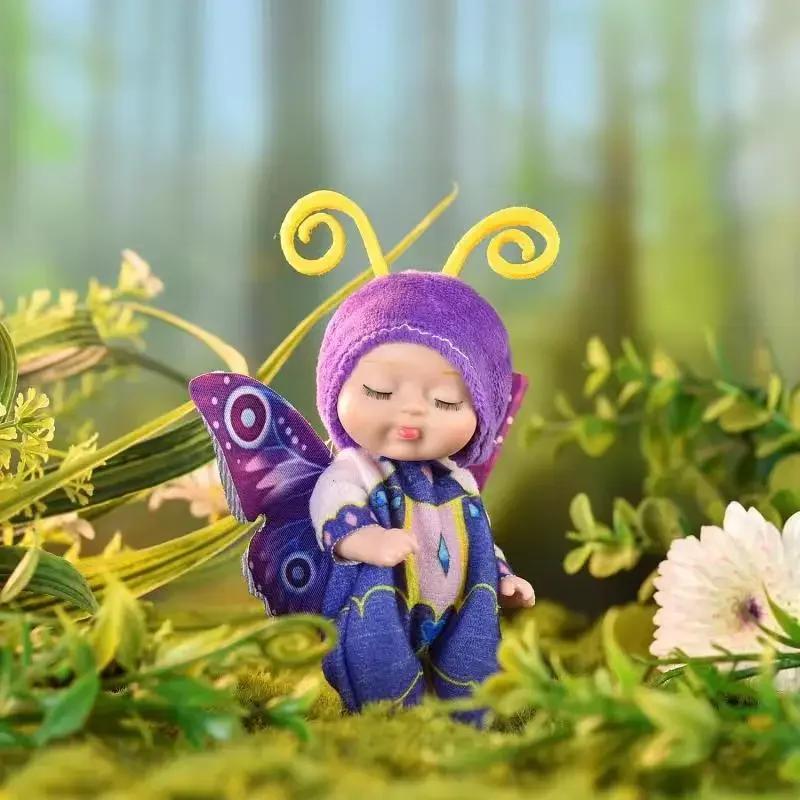 1 набор из 6 лесных кукол, имитация новорожденного, бионическая успокаивающая кукла, кукольные аксессуары, игрушки для девочек