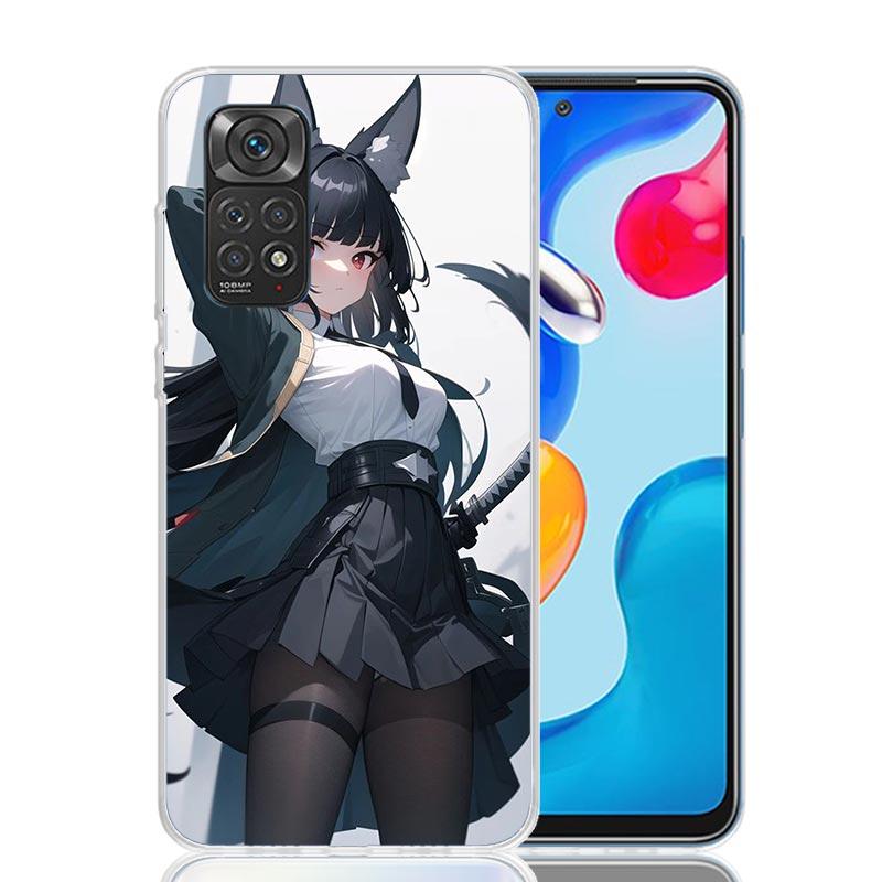 Чехол для телефона Zenless Zone Zero Hoshimi Miyabi для Xiaomi Redmi Note 15 14 13 12S 12 Pro Plus 11S 11E 11 11T 10S 10 Арт Мягкий Узор