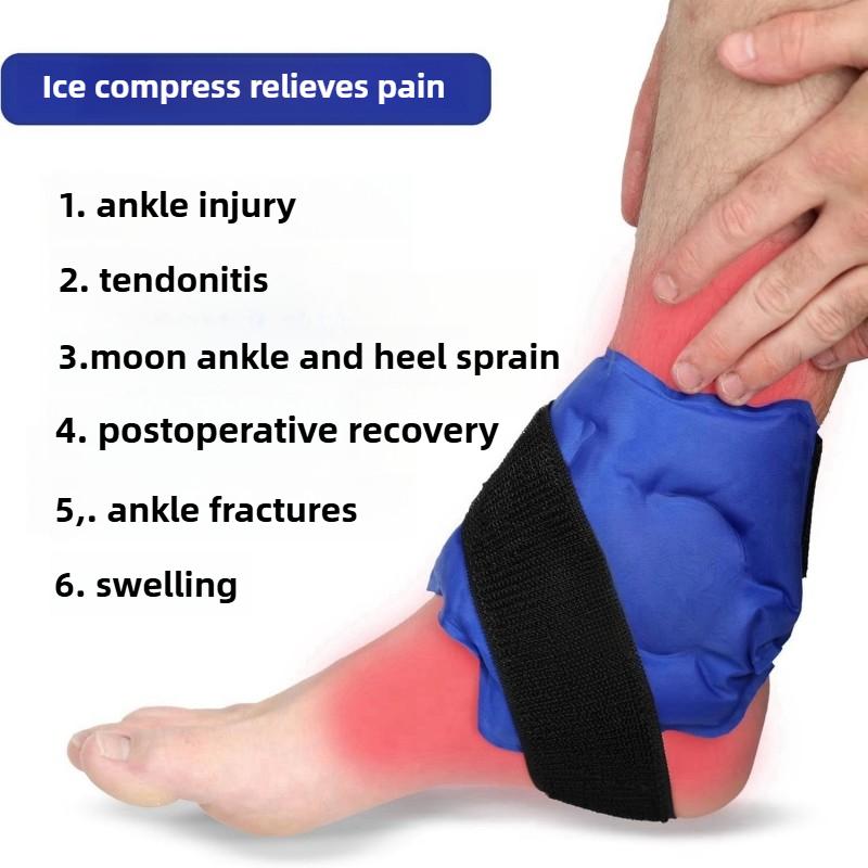 Ankle Brace Ice Pack Wrap For Injuires Hot Cold Therapy Reusable Gel Cold Pack Ankle Support For Pain Relief Sprains