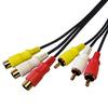 AV Extension 3 Male Plugs To 3 Female Jacks F-FACTORY VM-4008 Cable, 10m, RCA/Pin RCA/Pin
