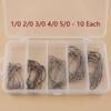 Wide-bellied Crank Hook Reinforced Lure Fishing Soft-Bait Worm Hooks Barbed Texas-Style Drop-Shot Rig for Black Bass River Carp