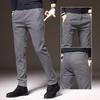 Men's Thick Fleece-Lined Straight-Leg Jeans - Autumn/Winter Fashion Trend