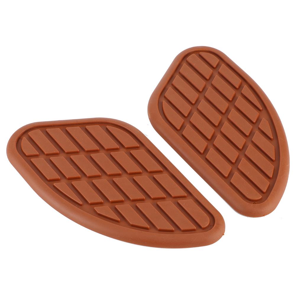 Pair of Motorcycle Fuel Tank Traction Pad Protector Vintage Universal Knee Grip Decals