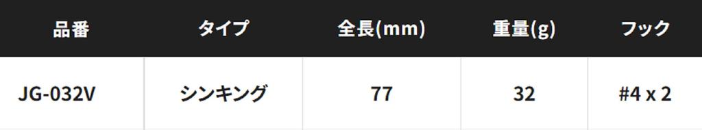 Sale Shimano JG-032V Spin Beam 32 Grams 77 Mm Sinking Lure 09 830548