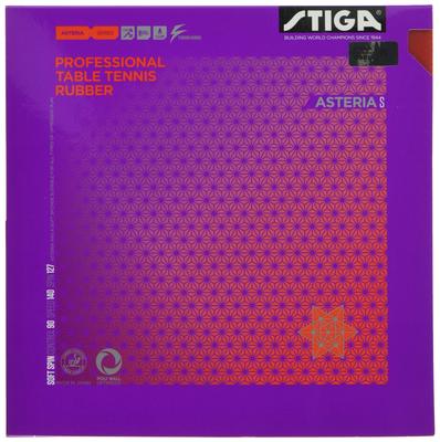 STIGA Накладка для настольного тенниса Натяжной тип Губка мягкая Asteria S Красный Толстый 1713040519