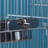 Bird Feeding Bowl Stainless Steel Parrot Feeder Birdcage Feeder Cup with Clamp