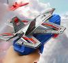 Ejection Foam Aircraft Gun Toy Children Outdoor Hand Throwing Luminous Flying Fighter Glider Boy