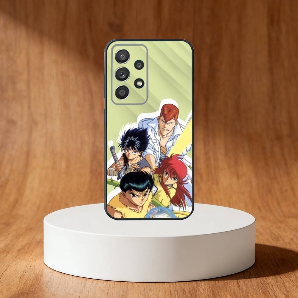 Чехол для телефона с комиксами Y-Yu H-HakushoS Для Samsung S25, S24, S21, S22, S23, S30, Ultra, S20, Plus, Fe, Note, 10, 9, 5G Черный Чехол