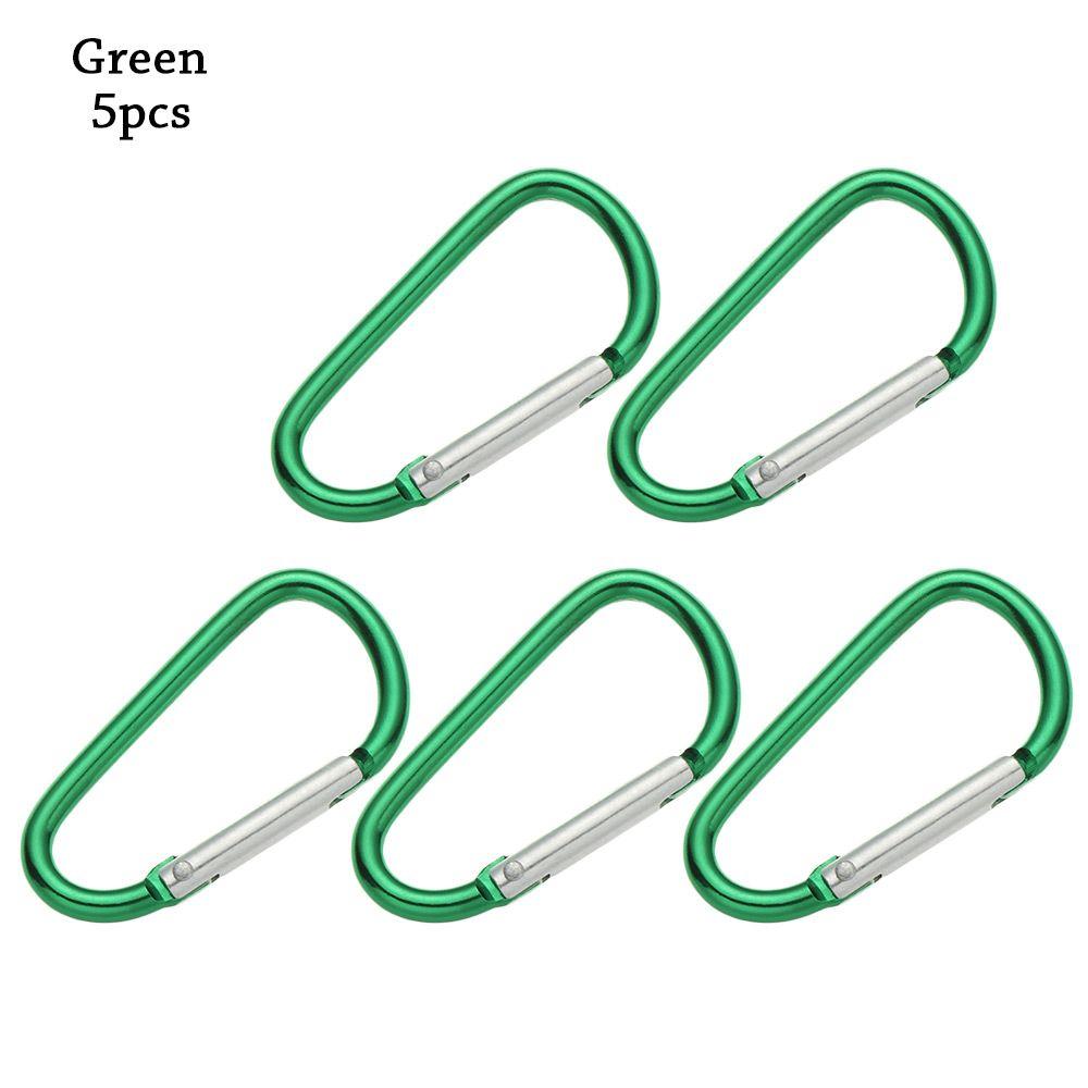 Safety Multicolor Aluminium Camping Hiking Hook Buckle Keychain Climbing Button Alloy Carabiner