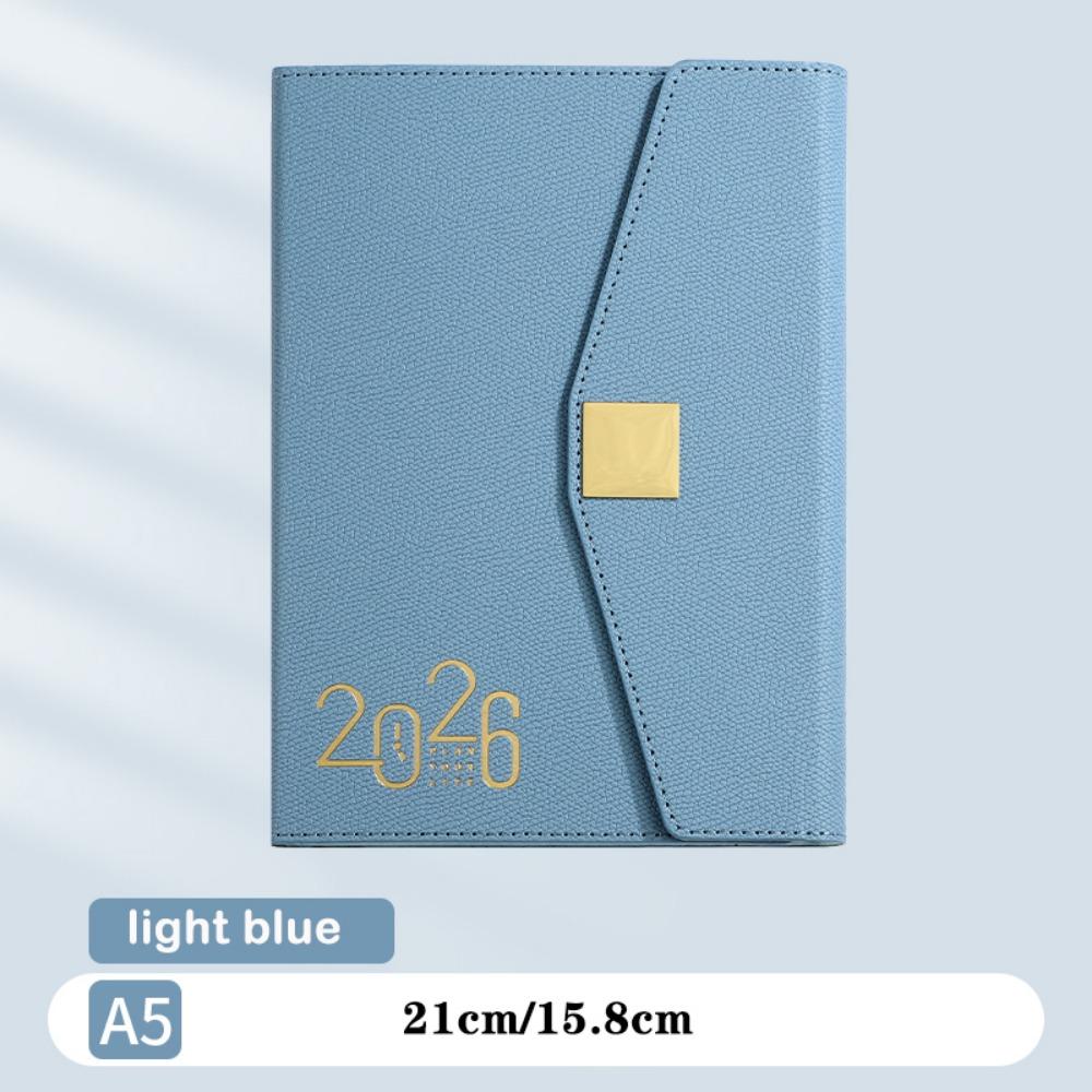 Square Buckle Planner Notebook A5 English Notebook NEW Schedule Book  Daily Plan Time Organizer