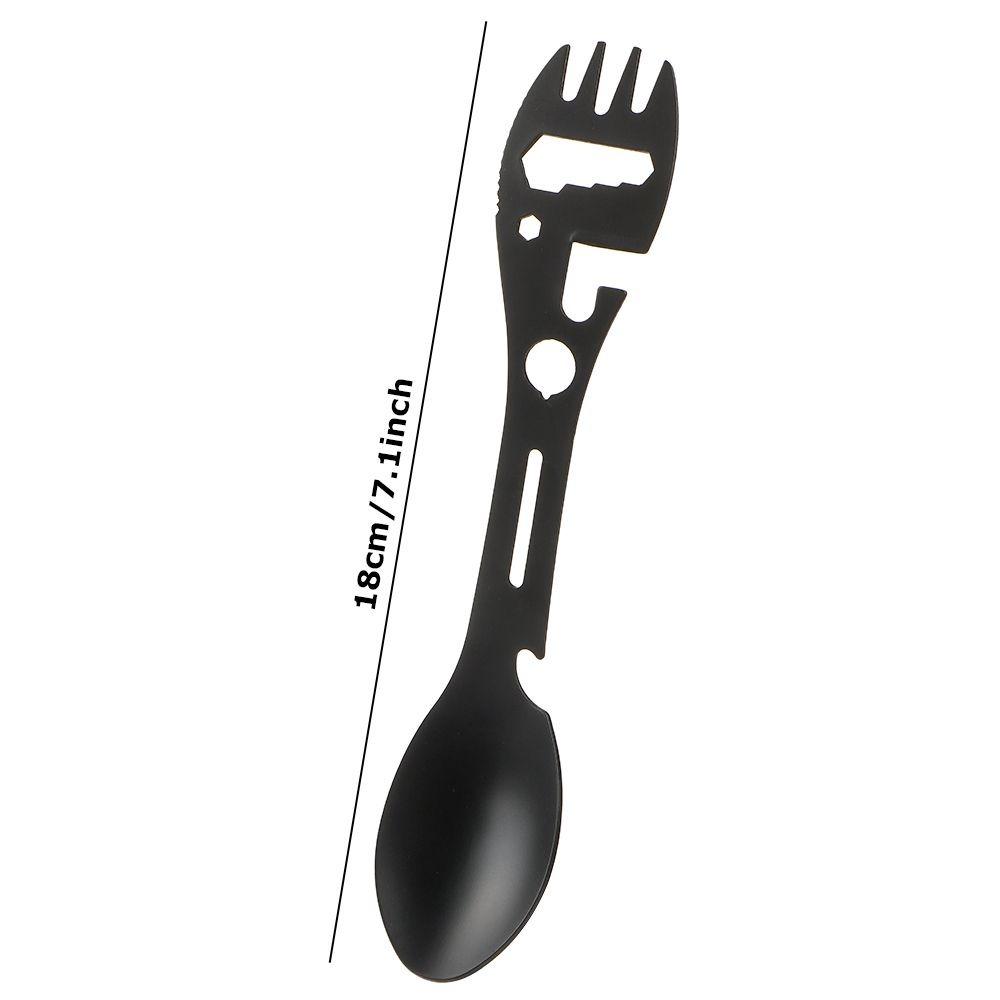 Multi-function Bottle Cans Opener Stainless Steel Multifunctional Spork  EDC Survival