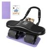 CYFIE Ab Roller with Automatic Knee Fitness Exercise Roller for Beginners Arms, Rebound, Pad, Quiet, Two-Wheel, Timer, Equipment, Abs, Men, Women,