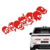 Ruzimiv Skull Car Decal, Halloween Car Decal - Vista Waterproof Halloween Skull Sticker, Scratch