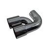 BMW H-type Universal 304 Stainless Steel Polished Exhaust Muffler Tailpipe
