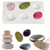 Pea Gravel Resin Silicone Mold, 3d Stone Painting Suit, Diy Resin Plaster Pebble Mold, Garden Decoration, Potted Plant Display