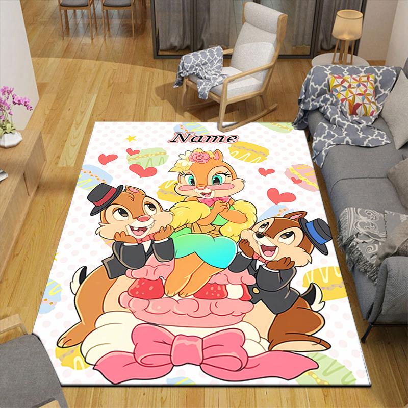 Custom 1Pc Chip Dale'S Festive Fun Rug Office Carpet Indoor Outdoor Entrance Doormat Nonslip Soft And Comfortable Living Room D91613