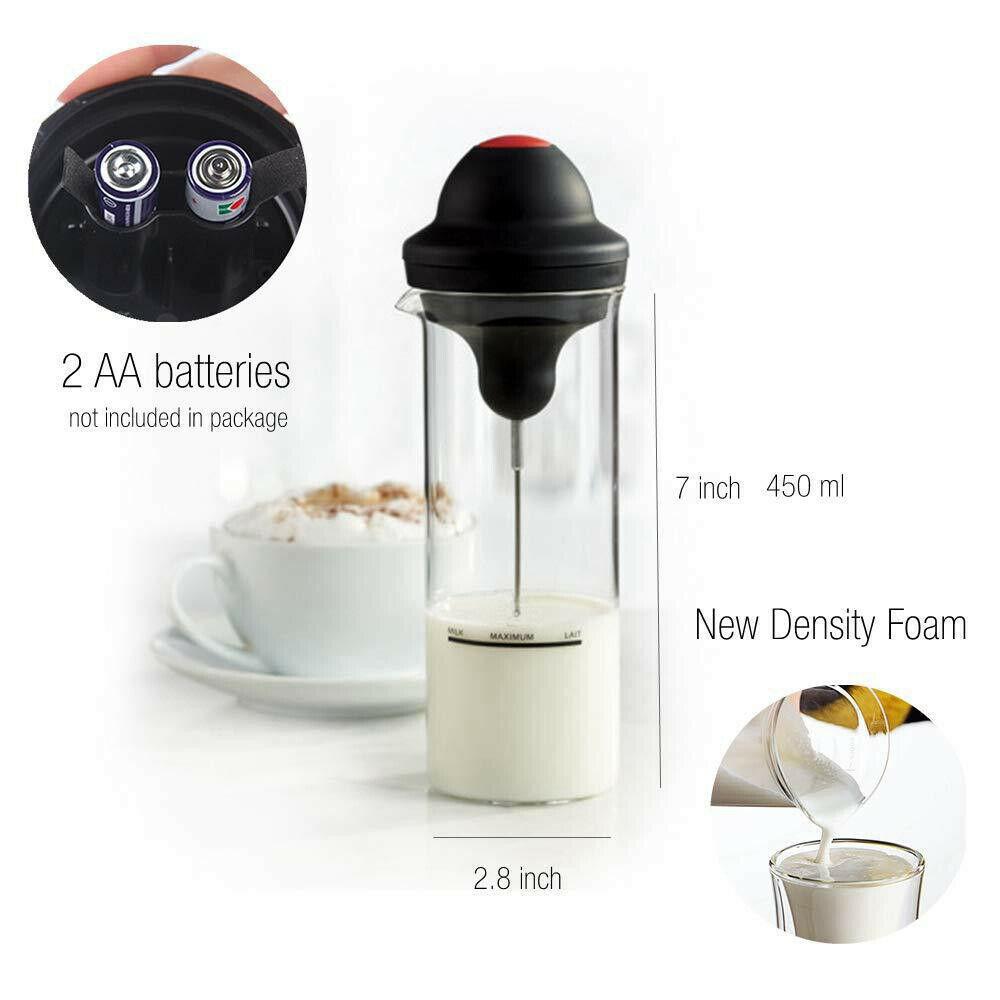 2025 Electric Milk Frother Egg Beater Coffee Whisk Automatic Mixer Jug Cup Kitchen
