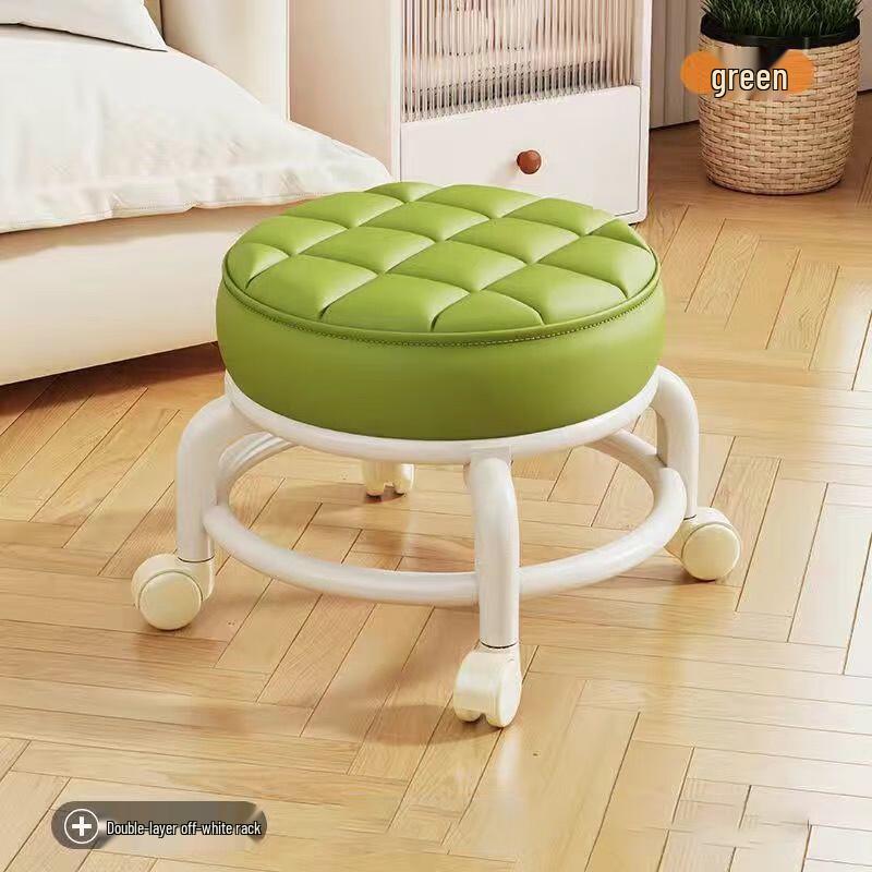 YouShu Multi-functional Rolling Stool with Thick Cushion