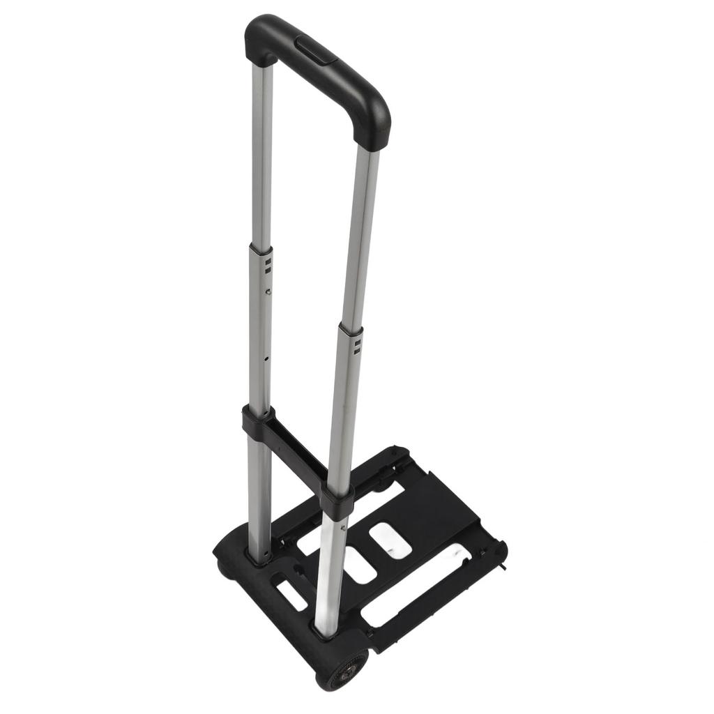 Folding Luggage Cart with 2 Wheels Small Hand Truck with Drawbar Light Duty Dolly for Moving