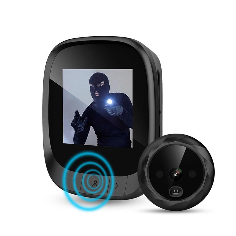 DD3 2.4" LCD Screen Electronic Door Viewer Bell IR Night Door Peephole Camera Photo Recording Digital Door Camera Smart Viewer