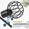 Spot double - NETTLIFE - Double tête E14 - Orientable 350°/90° - Métal noir - 2x25W