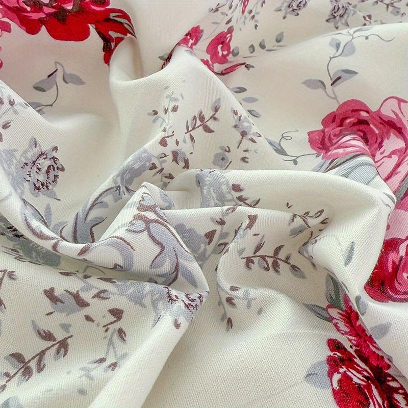 1 шт. Простыня с цветочным принтом, простыни-топы, простыня для односпальной/двуспальной/королевской кровати, простыня с цветочным рисунком(без наволочки)