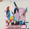 Набор скребков из нержавеющей стали, палитра, гуашь, нож для масляной живописи, штраф