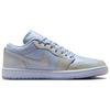 Женские кроссовки Air Jordan 1 Low SE Ghost Sail Pure Platinum Синие IM5129-010