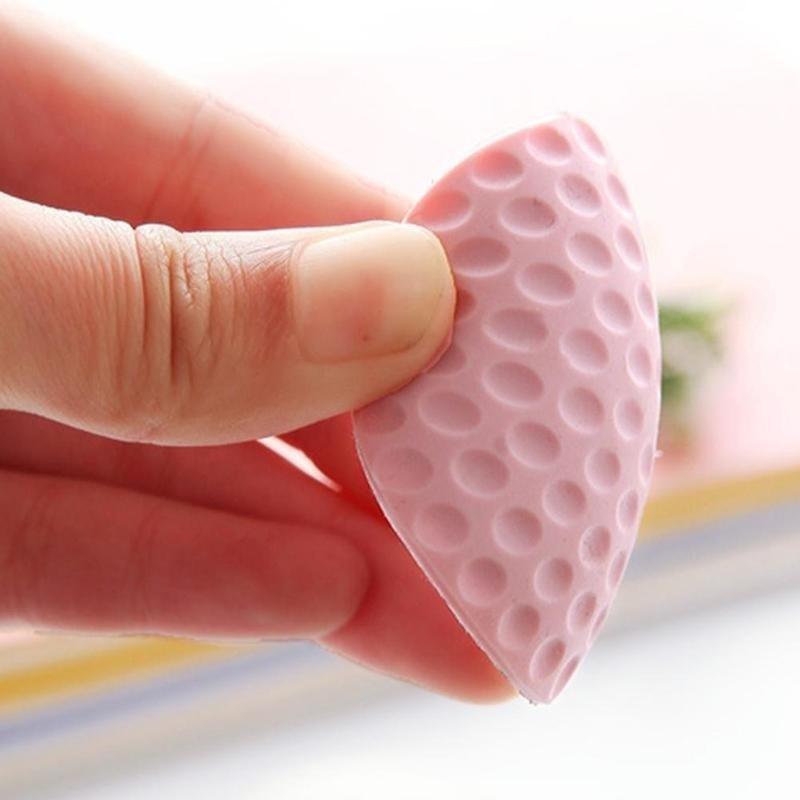 New 3Pcs/lot Door Handle Crash Bumper Stopper Adhesive Rubber Wall Protect Pad