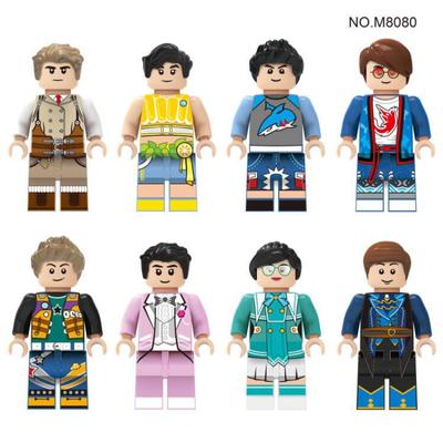 M8080 M8073 Профессиональный кукольный строительный блок Доктор Пожарный Полицейский гонщик Строительный блок Игрушка