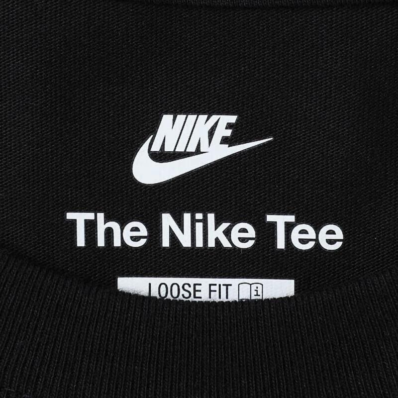Nike Футболки Унисекс Черные С Круглым Вырезом Средней Посадки IB4420-010