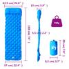 Inflatable Sleeping Mat with Pillow Blue