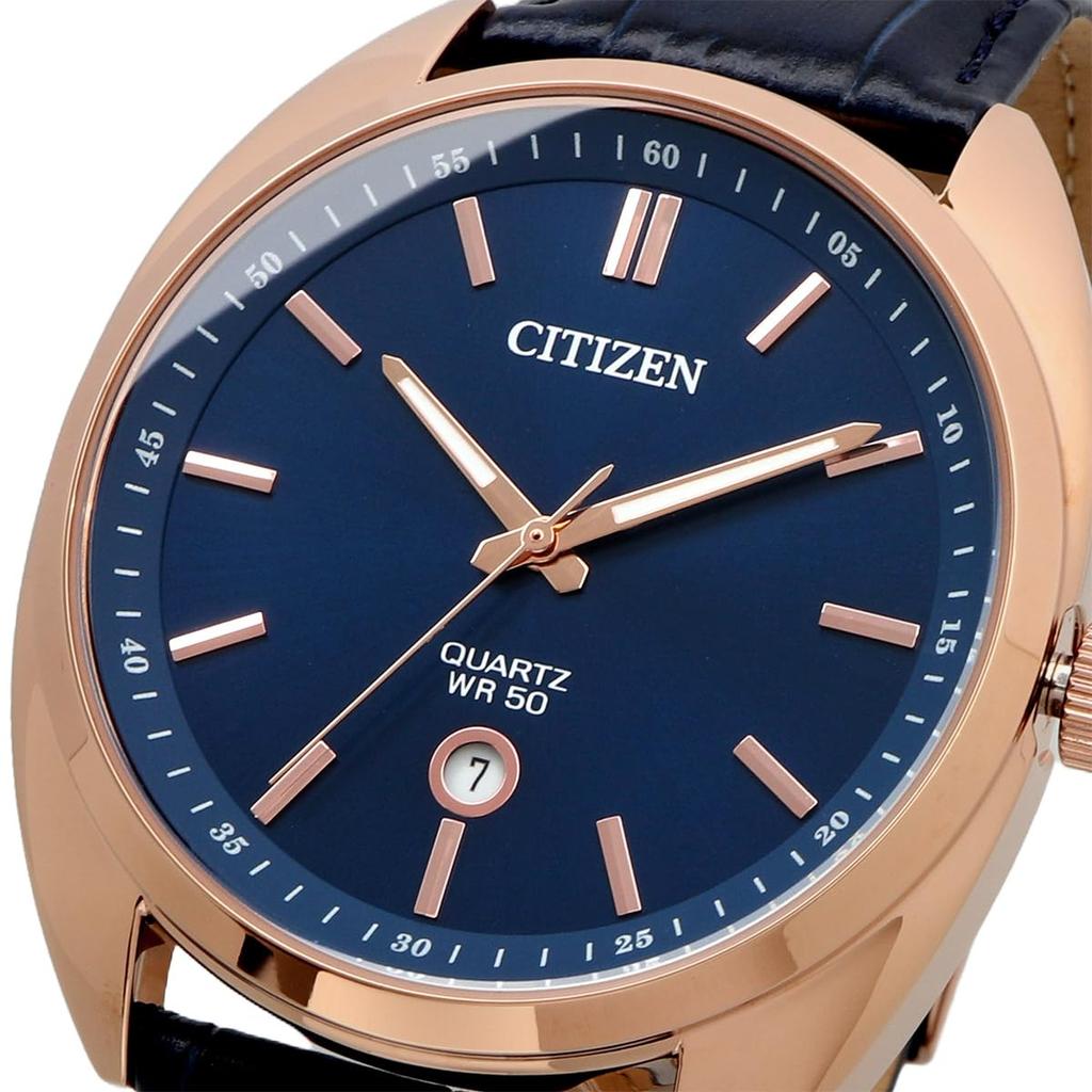 Citizen Quartz Watch Blue Dial Leather Band Overseas Model [Citizen] Men's BI5093-01L [Item]