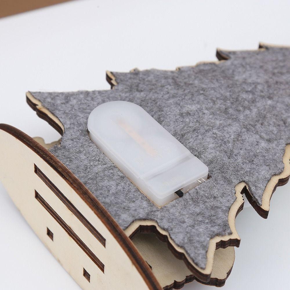 Desktop Size Christmas Lights Luminous LED Christmas Tree DIY Gift Xmas Ornaments Room Decor