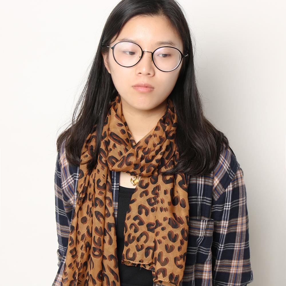 Long Fashion Ladies Wrap Leopard Scarf Shawl Chiffon