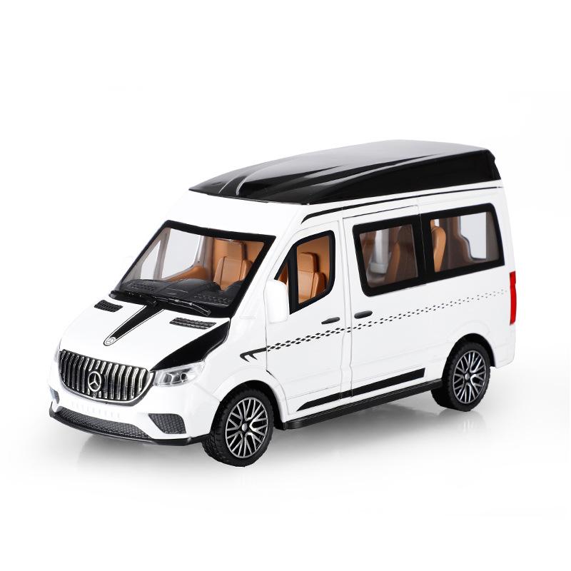 1:24 сплава автобус BenzS Sprinter MPV Van сплав игрушечный автомобиль литья под давлением модель MPV звук свет отступить детский подарок мальчики для игрушек