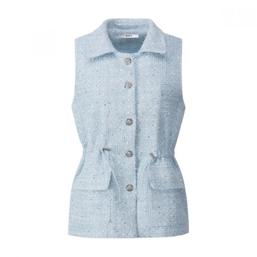 Ggpx New York Waist String Tweed Vest  Gq4vt007f 