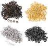 100pcs 5mm Brass Double Sided Eyelets Rivets Grommet for Belt Shoes Bag Leather Craft
