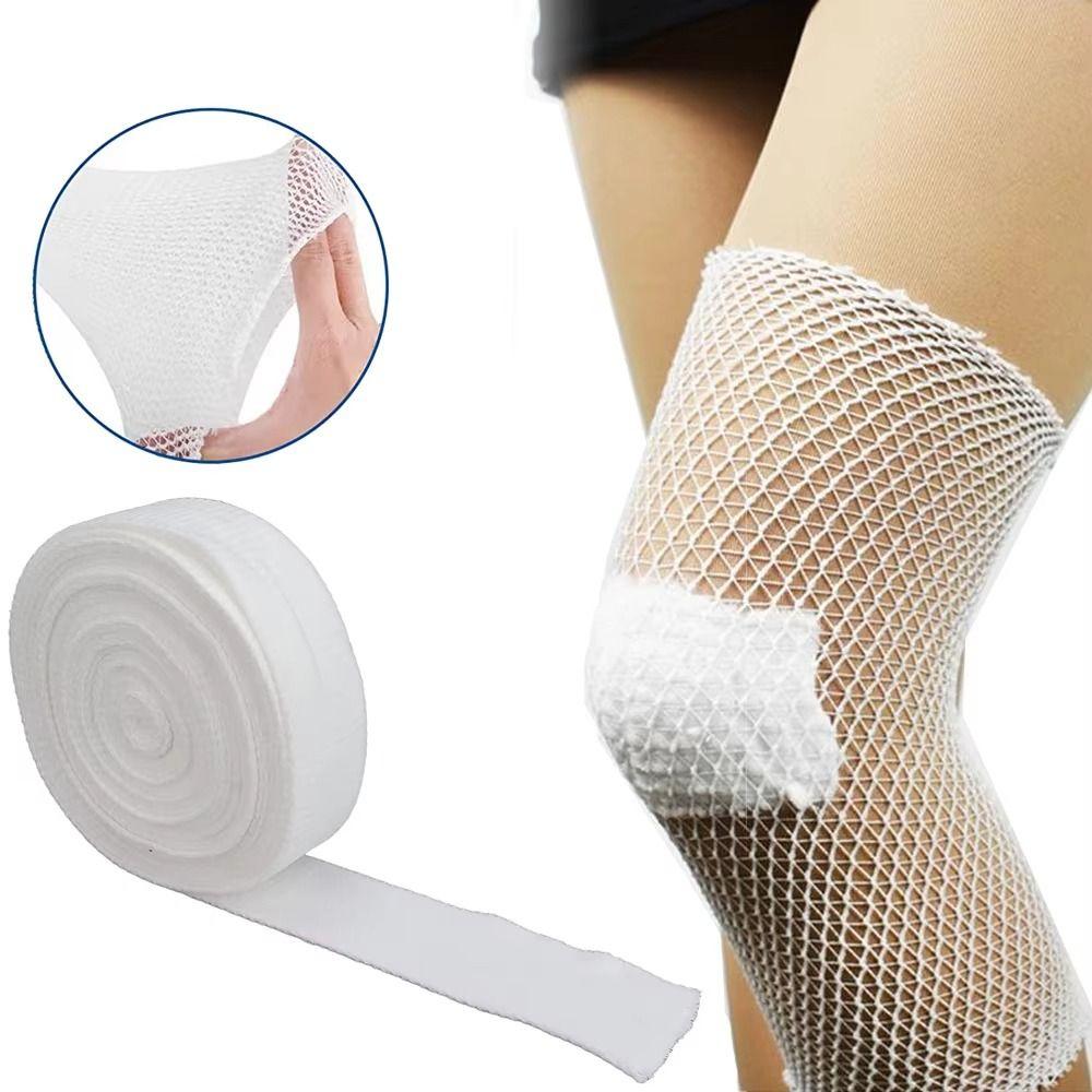 Breathable Material Elastic Net Bandage Fix Retainer Breathable Bandage  Elbow Support